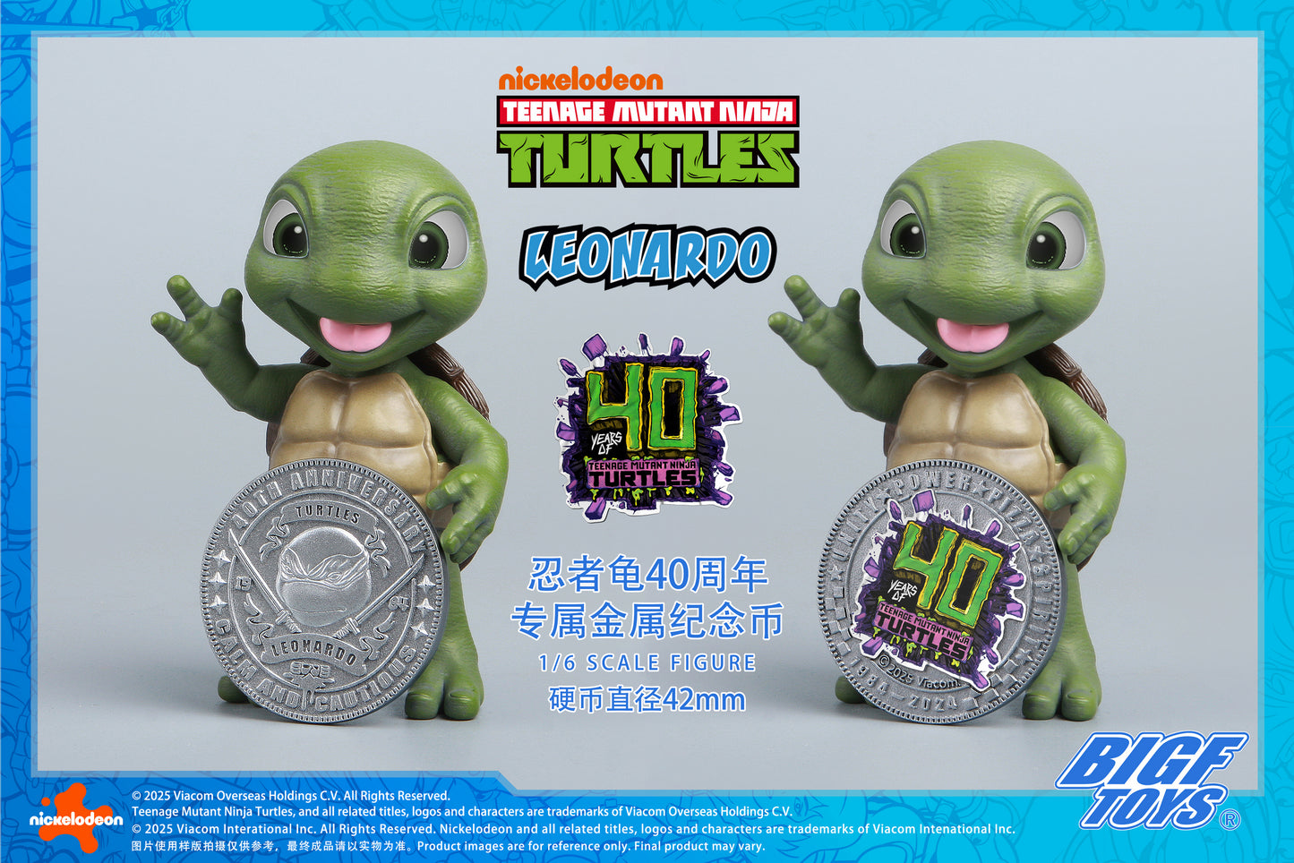 PRE ORDER – 1/6 TMNT LEONARDO 40TH ANNIVERSARY EDITION ACTION FIGURE