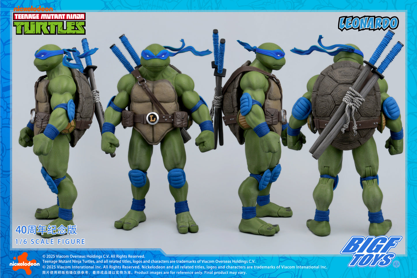 PRE ORDER – 1/6 TMNT LEONARDO 40TH ANNIVERSARY EDITION ACTION FIGURE