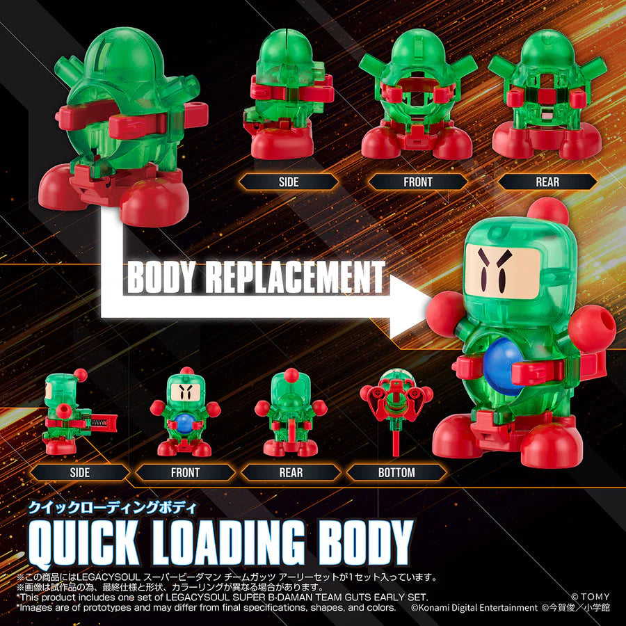 PRE ORDER – LEGACYSOUL SUPER B-DAMAN TEAM GUTS EARLY SET