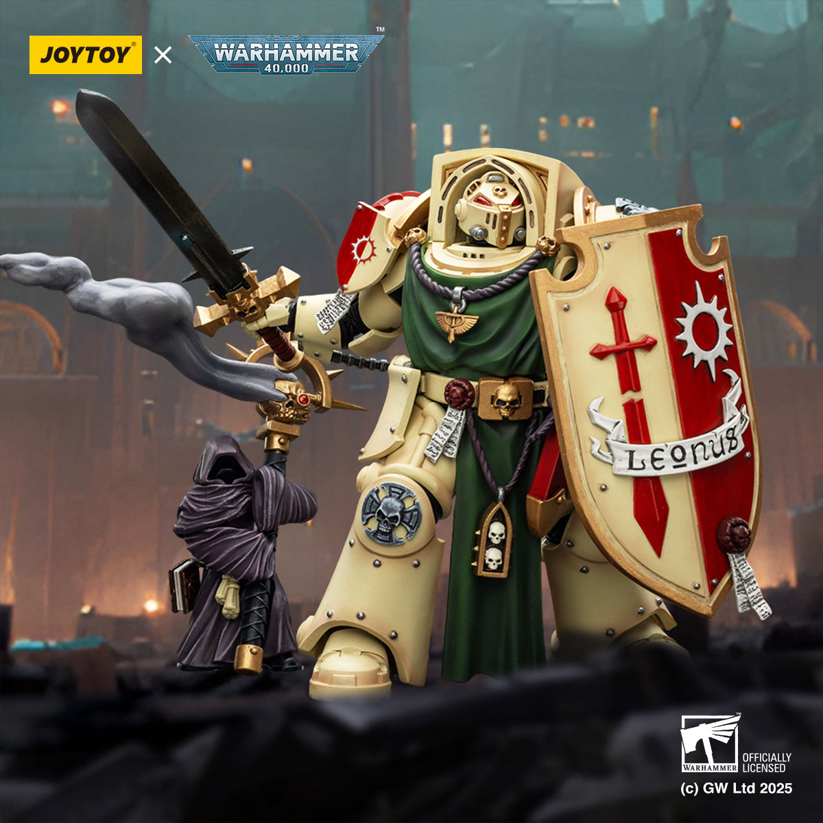 PRE ORDER – 1/18 DARK ANGELS: DEATHWING KNIGHT 2 WITH POWER SWORD, STORM SHIELD AND WATCHER IN THE DARK JT02496