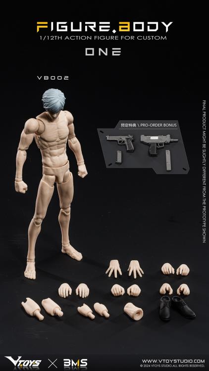 BACK ORDER – 1/12 FIGURE BODY ONE WHITE SKIN