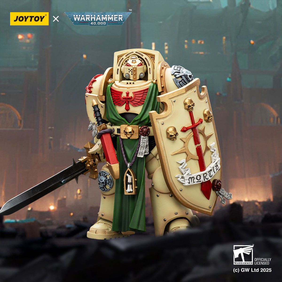 PRE ORDER – 1/18 DARK ANGELS: DEATHWING KNIGHT 3 WITH POWER SWORD AND STORM SHIELD JT02502