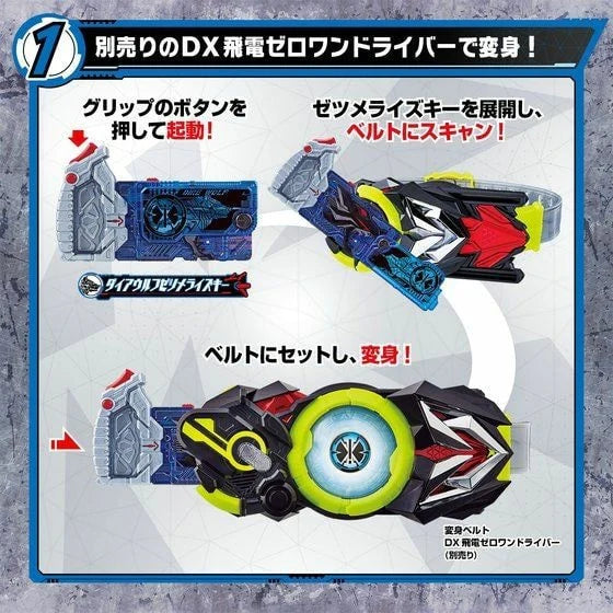 PRE ORDER – DX DIRE WOLF ZETSUMERISEKEY & SERVAL TIGER ZETSUMERISEKEY - KAMEN RIDER ZERO-ONE