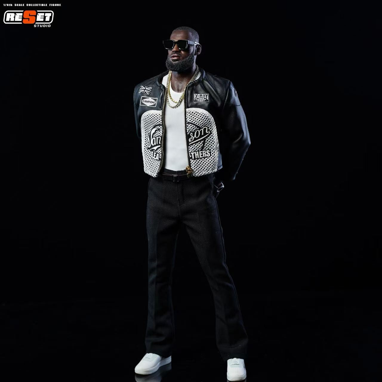 PRE ORDER – RESET STUDIO RS-0008 1/6 40,000 POINTS LEATHER JACKET - LEBRON JAMES (LIMITED EDITION OF 100 PIECES)