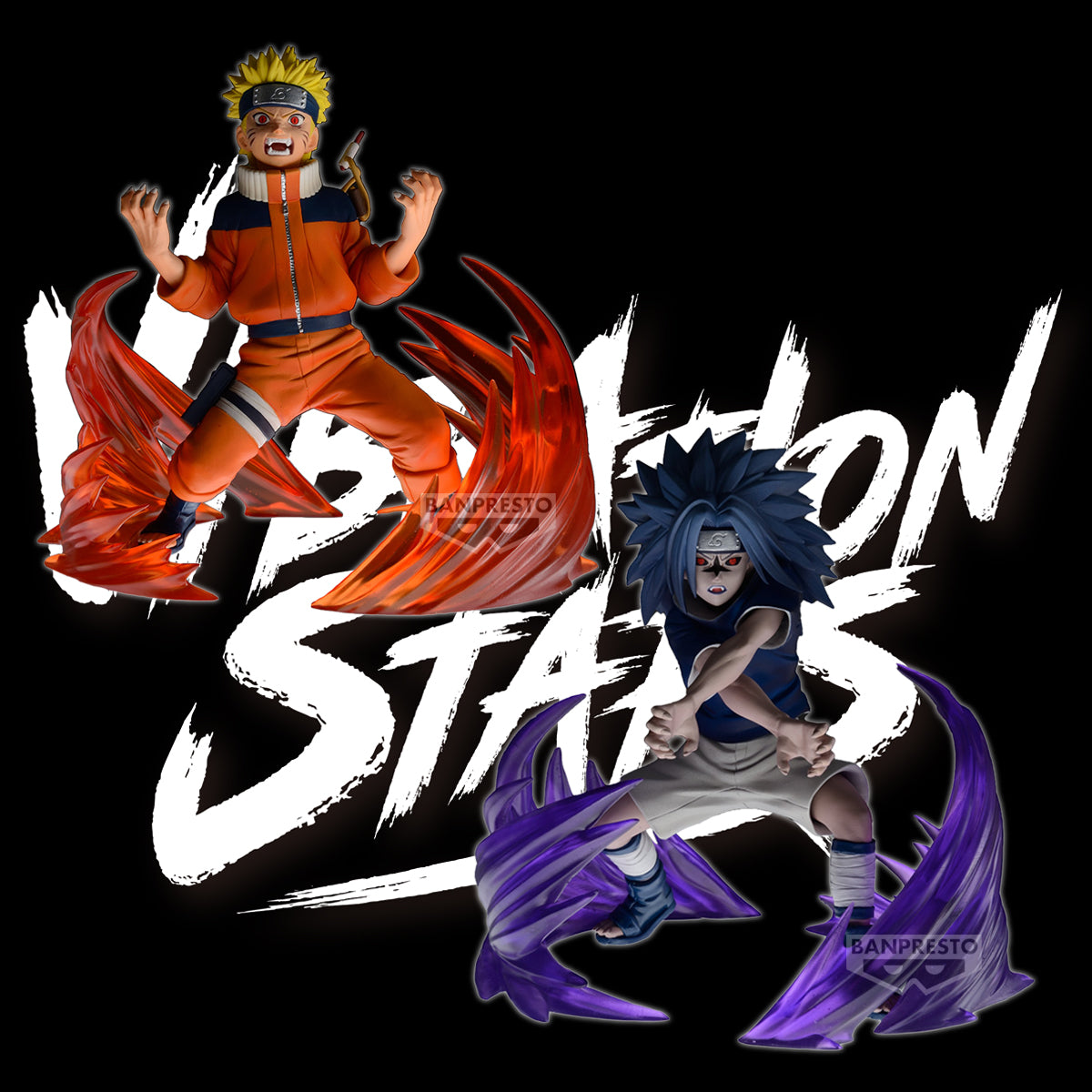 PRE ORDER – NARUTO 72 SERIES - 26&27 VIBRATION STARS - NARUTO UZUMAKI & SASUKE UCHIHA - ( B: SASUKE UCHIHA )