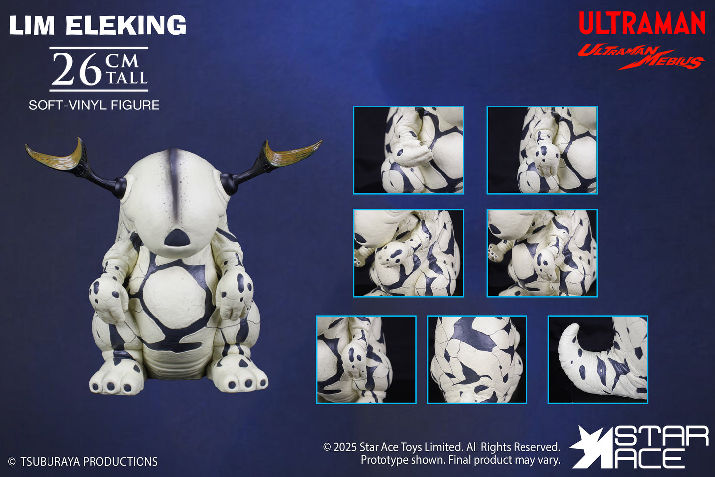 PRE ORDER – LIM ELEKING - ULTRA-KAIJU SOFT-VINYL SERIES - ULTRAMAN