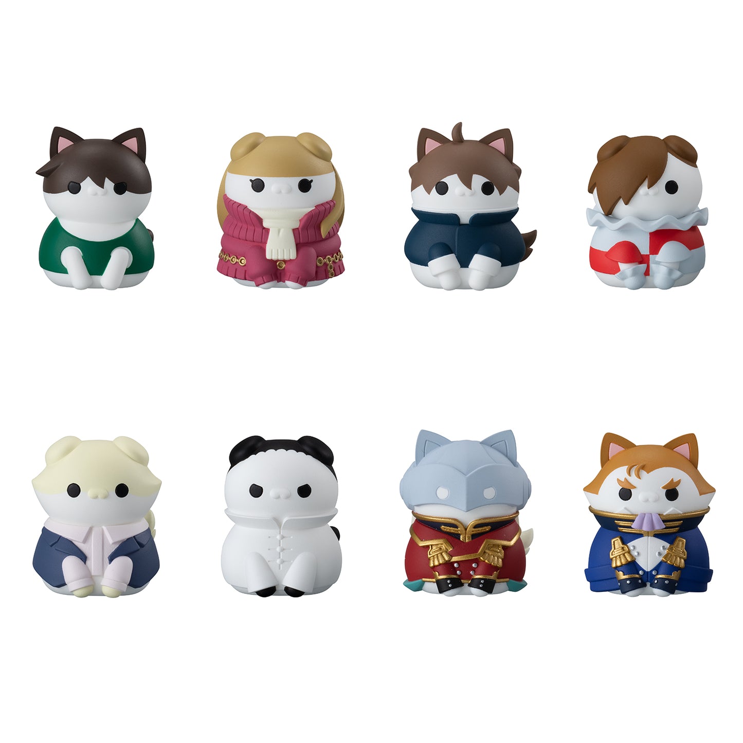 PRE ORDER – BOX OF 8 - MEGA CAT PROJECT NEW MOBILE REPORT GUNDAM WING NYANDAM W CATS TRANSFORMATION MISSION ACCOMPLISHED!