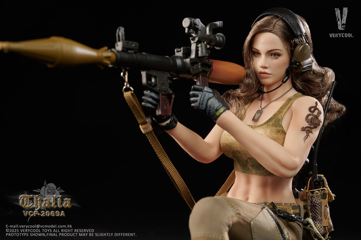 PRE ORDER – 1/6 DESERT FEMALE SOLDIER THALIA ACTION FIGURE BROWN HAIR VER