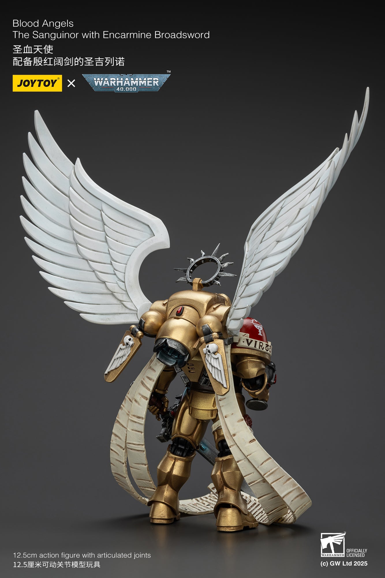 PRE ORDER – 1/18 BLOOD ANGELS THE SANGUINOR WITH ENCARMINE BROADSWORD JT02519