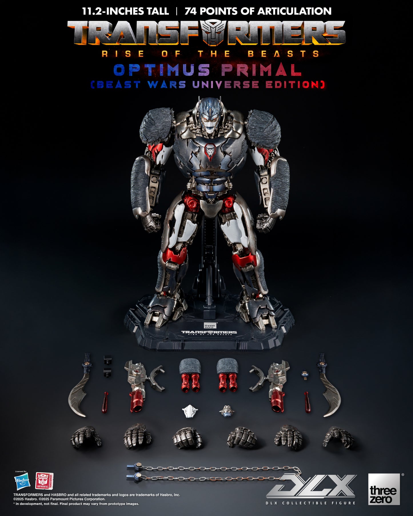 PRE ORDER – TRANSFORMERS RISE OF THE BEASTS - DLX OPTIMUS PRIMAL (BEAST WARS UNIVERSE EDITION) 3Z0885