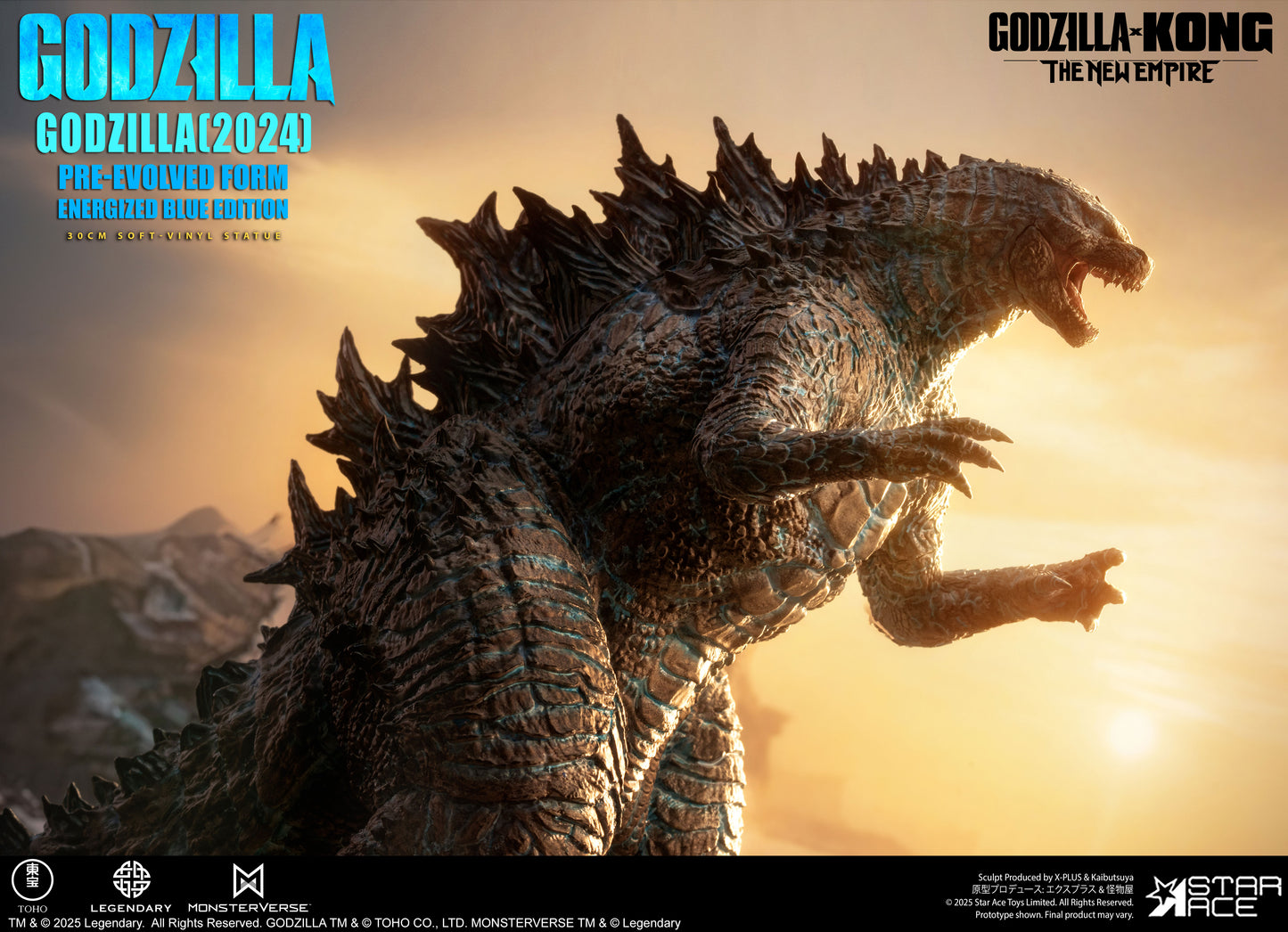 PRE ORDER – GODZILLA 2024 EVOLVED BLUE EDITION - GODZILLA, KONG