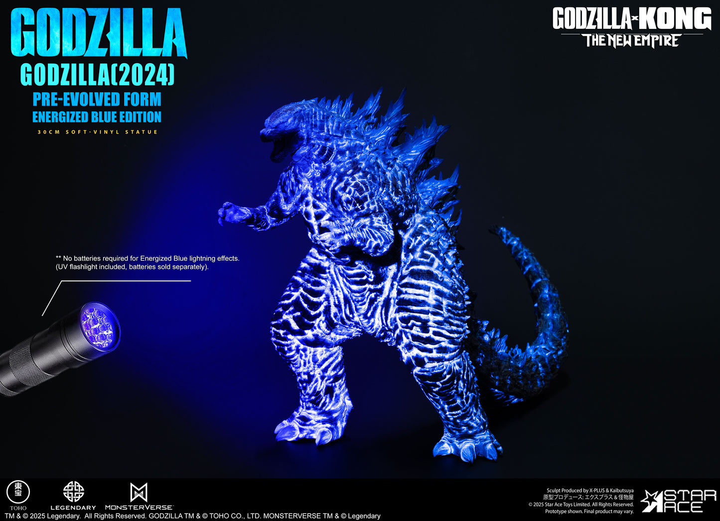 PRE ORDER – GODZILLA 2024 EVOLVED BLUE EDITION - GODZILLA, KONG