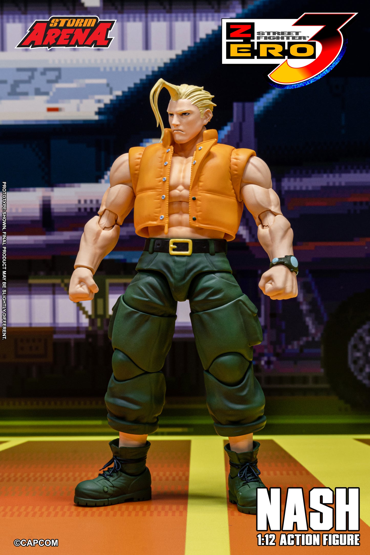 PRE ORDER – STORM COLLECTIBLES 1/12 STREET FIGHTER 3 ZERO NASH SFSA05