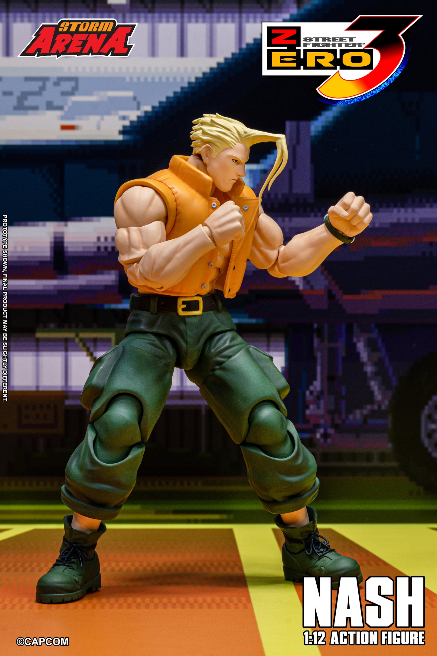 PRE ORDER – STORM COLLECTIBLES 1/12 STREET FIGHTER 3 ZERO NASH SFSA05