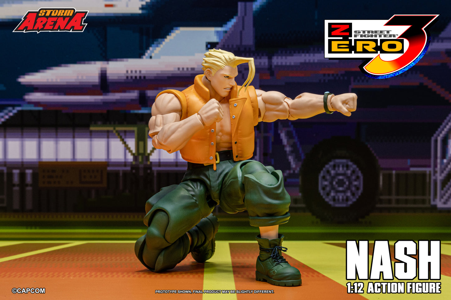 PRE ORDER – STORM COLLECTIBLES 1/12 STREET FIGHTER 3 ZERO NASH SFSA05
