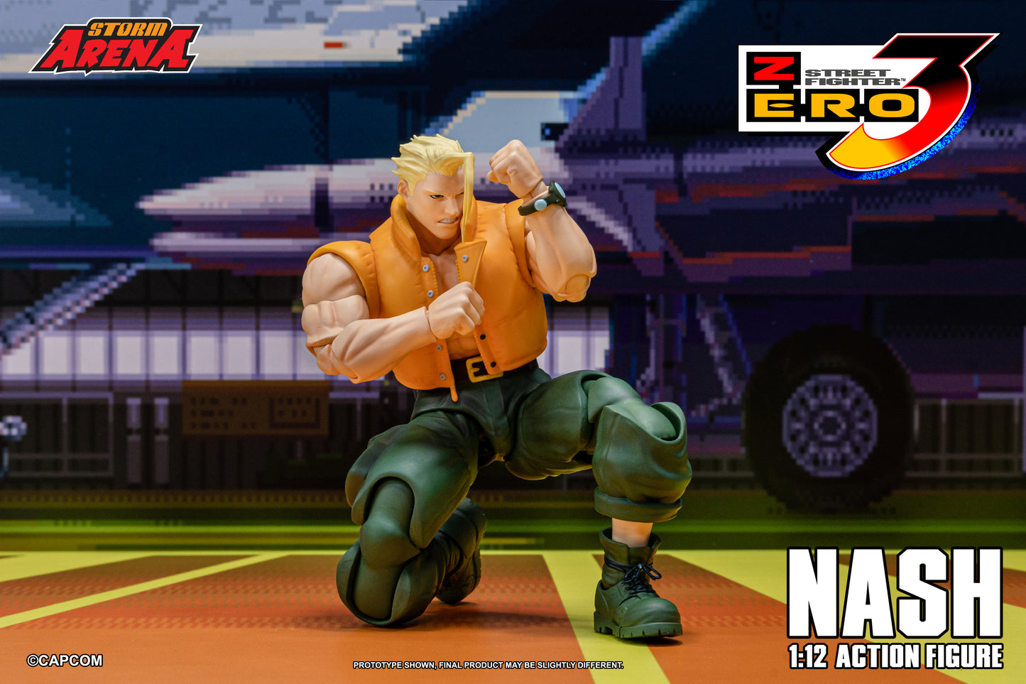 PRE ORDER – STORM COLLECTIBLES 1/12 STREET FIGHTER 3 ZERO NASH SFSA05