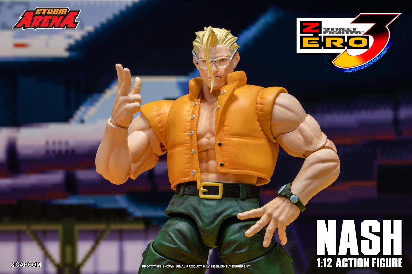 PRE ORDER – STORM COLLECTIBLES 1/12 STREET FIGHTER 3 ZERO NASH SFSA05