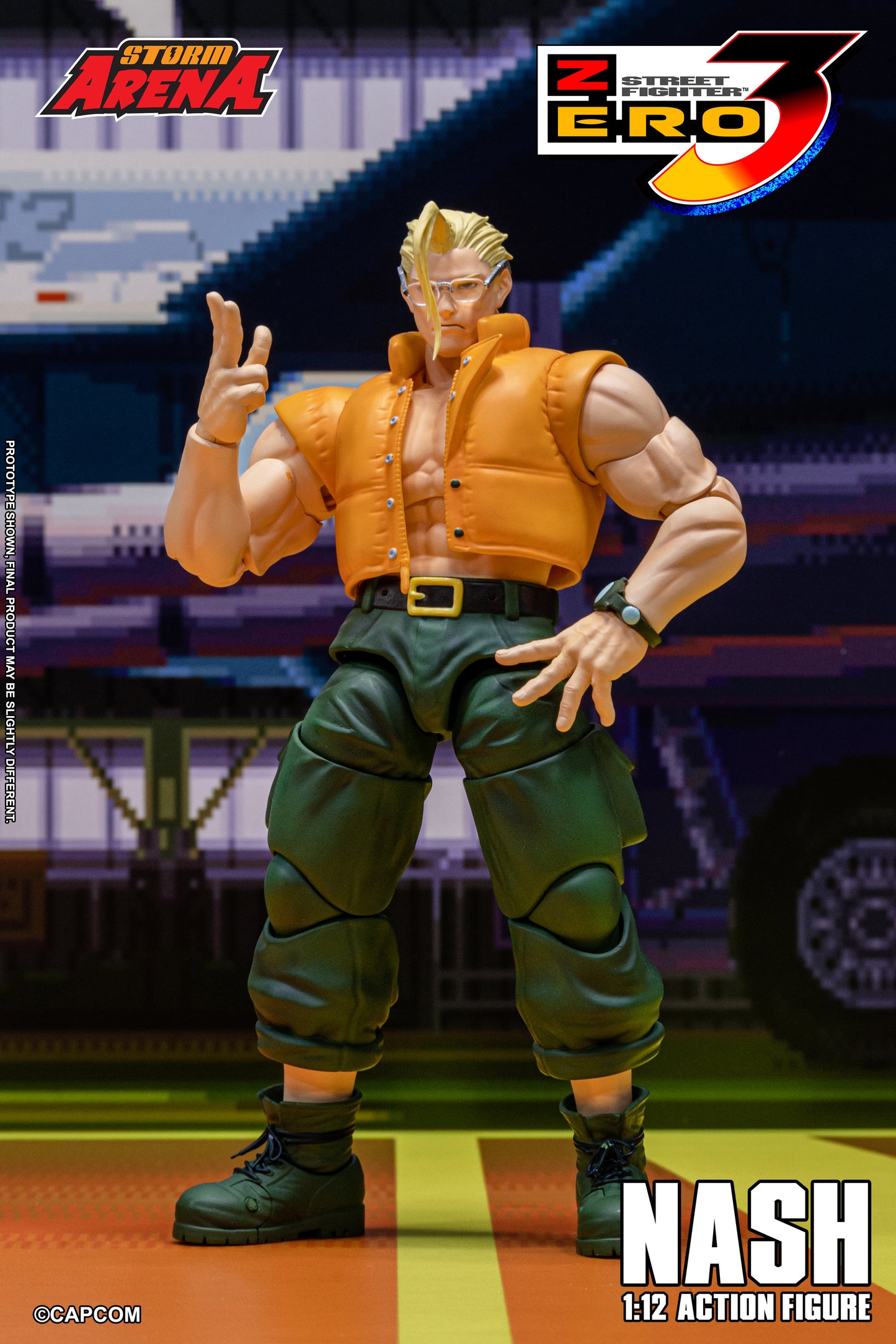 PRE ORDER – STORM COLLECTIBLES 1/12 STREET FIGHTER 3 ZERO NASH SFSA05