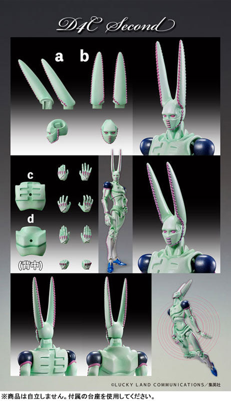 PRE ORDER – SUPER ACTION STATUE - JOJO'S BIZARRE ADVENTURE PART7「STEEL BALL RUN」 - CHOZOKADO D4C SECOND