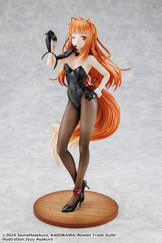 PRE ORDER – 1/7 SPICE AND WOLF: MERCHANT MEETS THE WISE WOLF - HOLO LIGHT NOVEL BUNNY VER. ILLUSTRATION BY JYUU AYAKURA