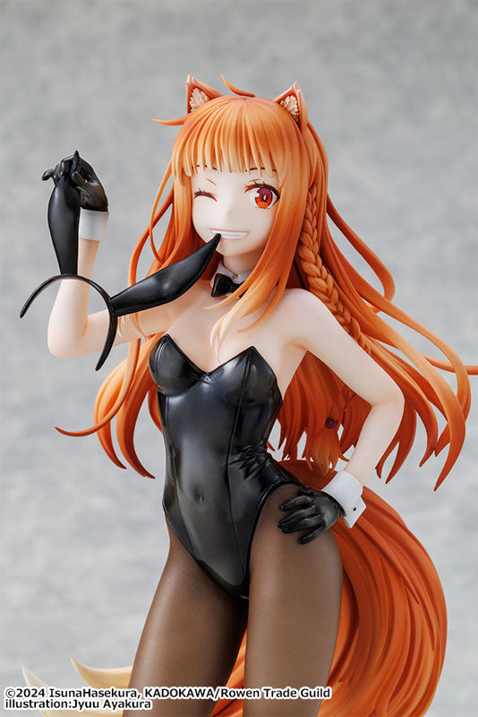 PRE ORDER – 1/7 SPICE AND WOLF: MERCHANT MEETS THE WISE WOLF - HOLO LIGHT NOVEL BUNNY VER. ILLUSTRATION BY JYUU AYAKURA