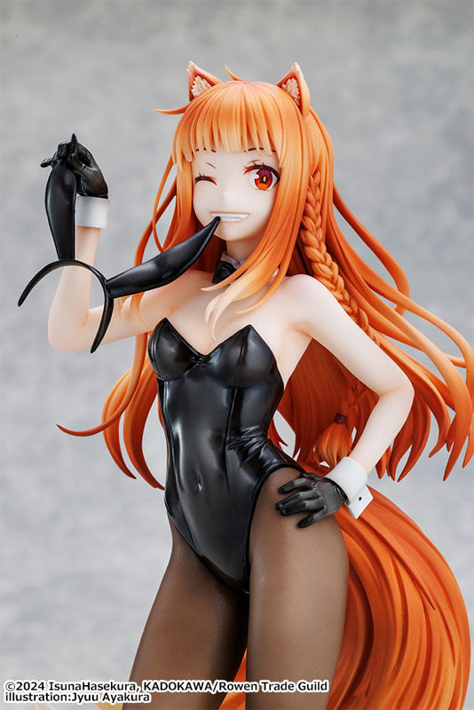 PRE ORDER – 1/7 SPICE AND WOLF: MERCHANT MEETS THE WISE WOLF - HOLO LIGHT NOVEL BUNNY VER. ILLUSTRATION BY JYUU AYAKURA