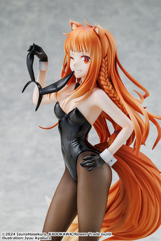 PRE ORDER – 1/7 SPICE AND WOLF: MERCHANT MEETS THE WISE WOLF - HOLO LIGHT NOVEL BUNNY VER. ILLUSTRATION BY JYUU AYAKURA