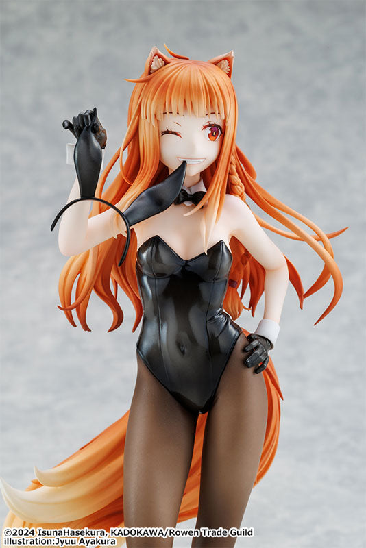 PRE ORDER – 1/7 SPICE AND WOLF: MERCHANT MEETS THE WISE WOLF - HOLO LIGHT NOVEL BUNNY VER. ILLUSTRATION BY JYUU AYAKURA