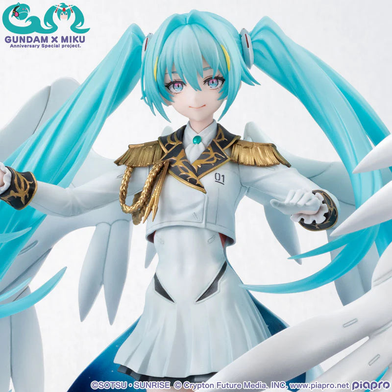 PRE ORDER – LUCREA MOBILE SUIT GUNDAM 45TH ANNIVERSARY X HATSUNE MIKU - HATSUNE MIKU X WING GUNDAM ZERO EW