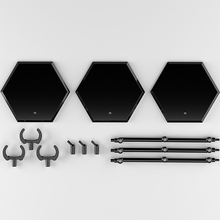 PRE ORDER – THE SIMPLE STAND X3 BLACK (FOR FIGURES & MODELS) HEX TYPE