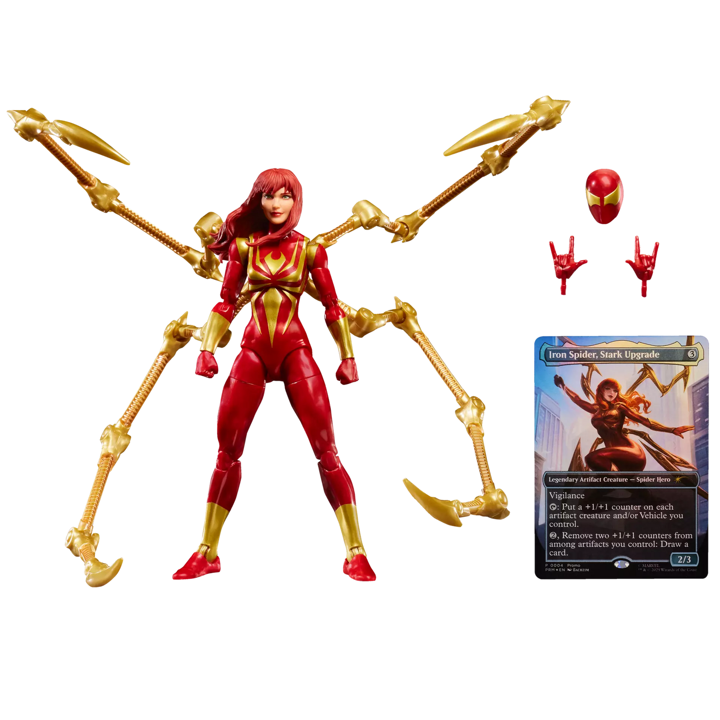 PRE ORDER – MARVEL LEGENDS SERIES MAGIC: THE GATHERING - SPIDER-MAN - MARY JANE WATSON (IRON SPIDER) (4PCS/SET)