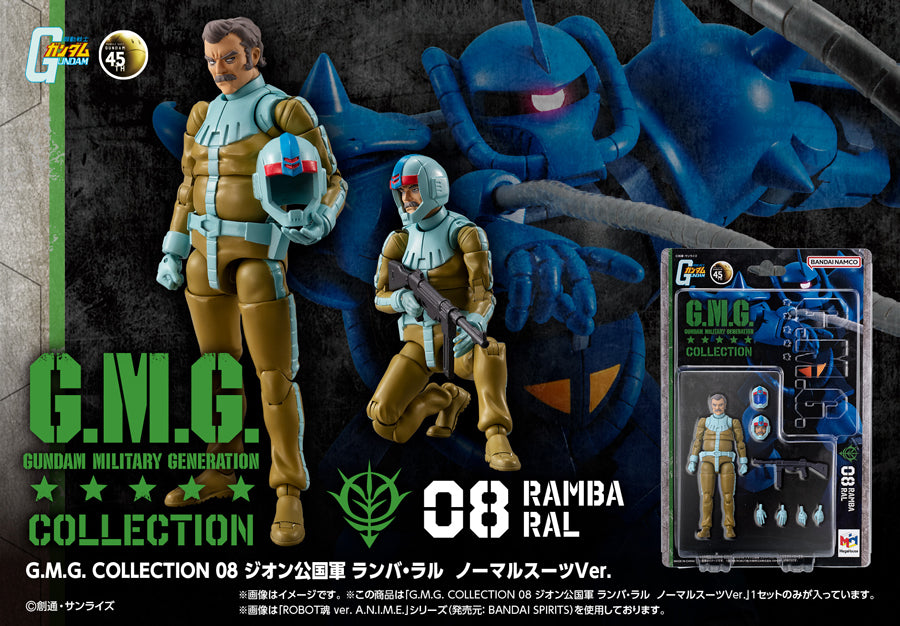 PRE ORDER – G.M.G. COLLECTION 08 MOBILE SUIT GUNDAM PRINCIPALITY OF ZEON RAMBA RAL NORMAL SUIT VER.