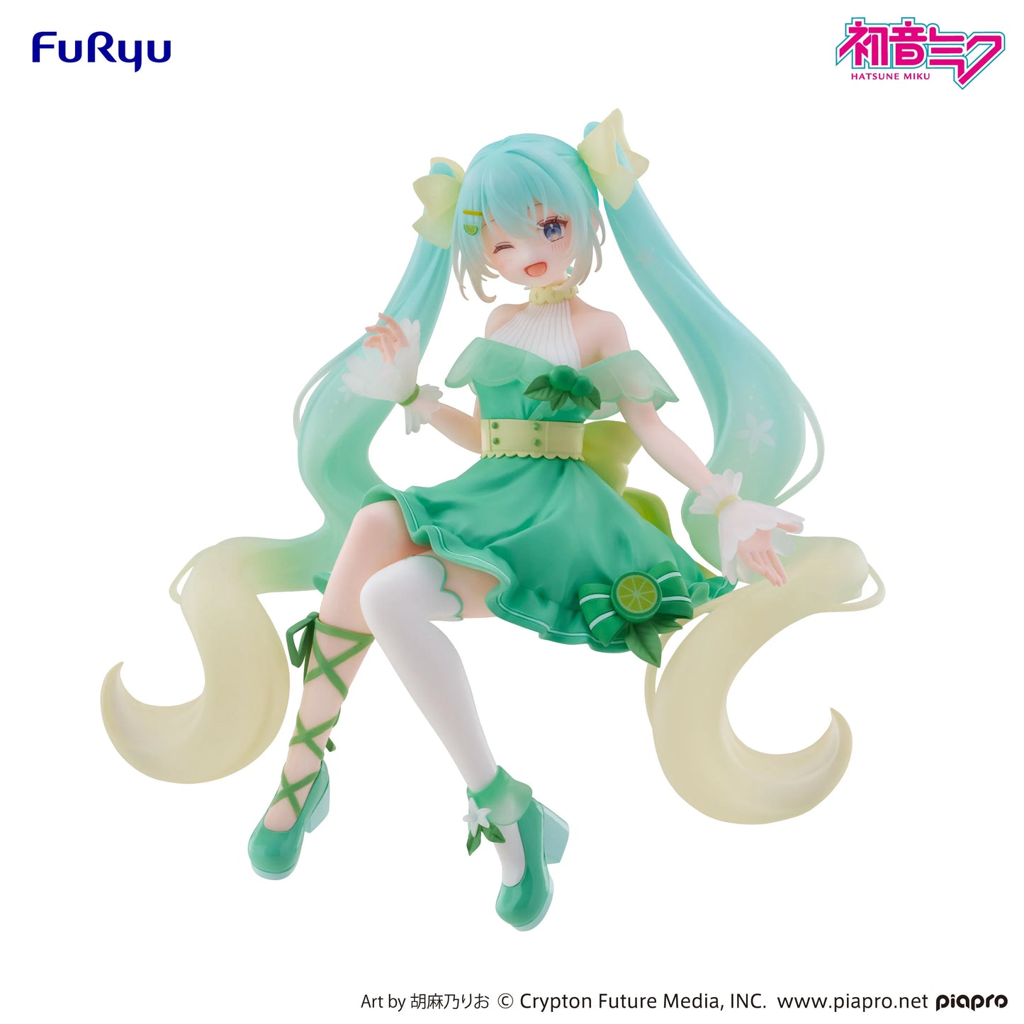 BACK ORDER – HATSUNE MIKU NOODLE STOPPER FIGURE - HATSUNE MIKU LIME VER.