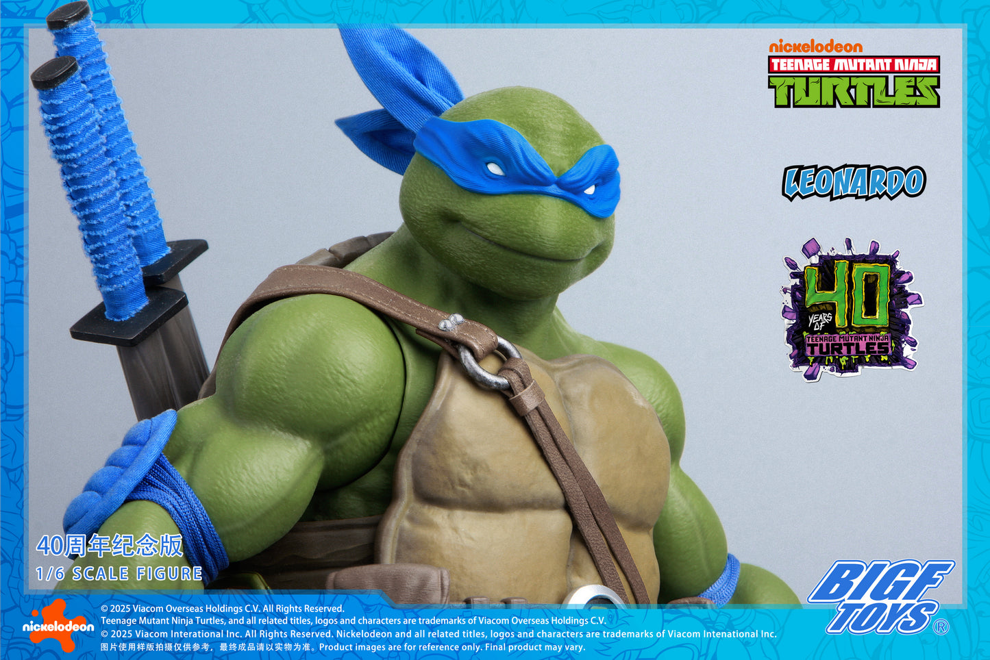 PRE ORDER – 1/6 TMNT LEONARDO 40TH ANNIVERSARY EDITION ACTION FIGURE