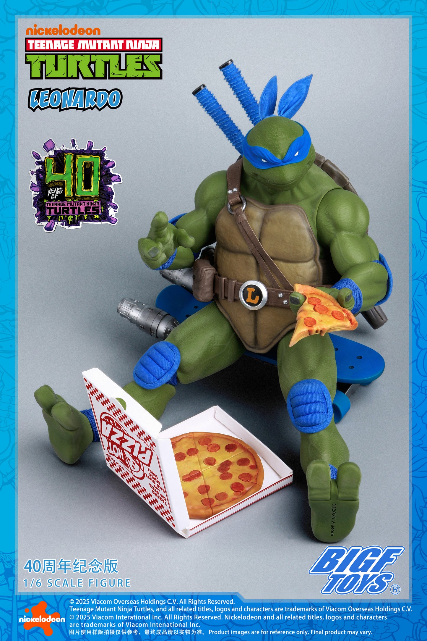 PRE ORDER – 1/6 TMNT LEONARDO 40TH ANNIVERSARY EDITION ACTION FIGURE