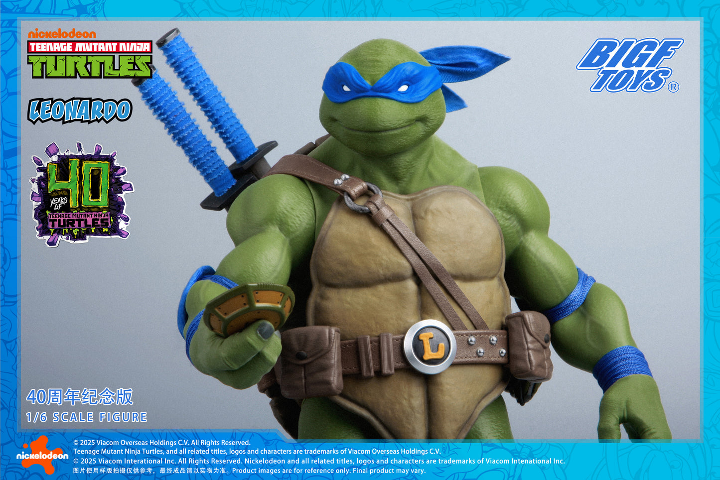 PRE ORDER – 1/6 TMNT LEONARDO 40TH ANNIVERSARY EDITION ACTION FIGURE
