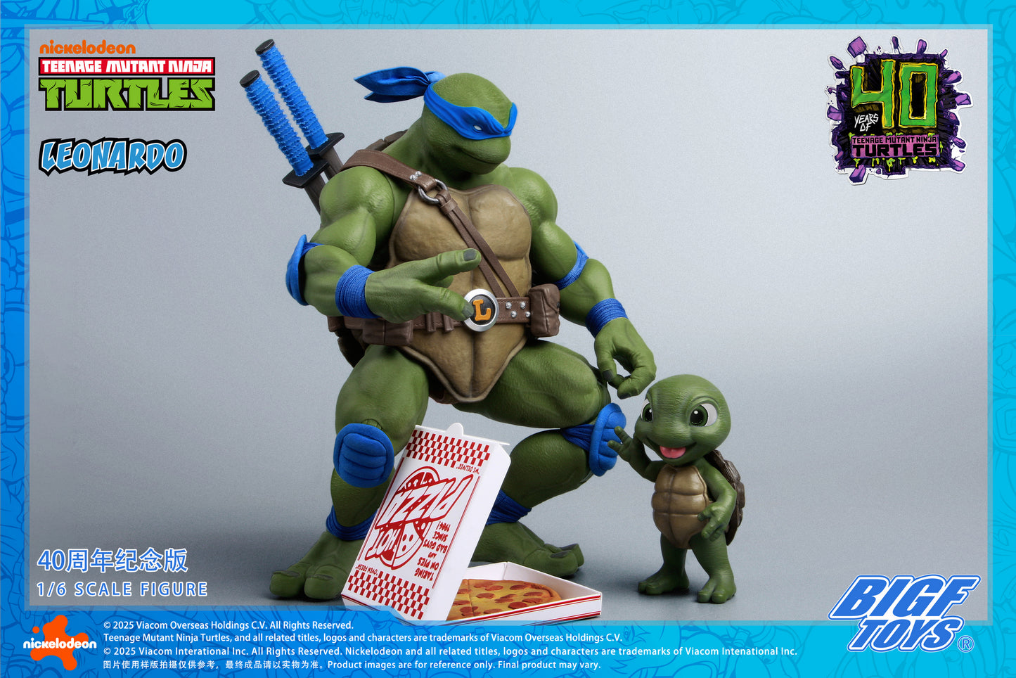 PRE ORDER – 1/6 TMNT LEONARDO 40TH ANNIVERSARY EDITION ACTION FIGURE
