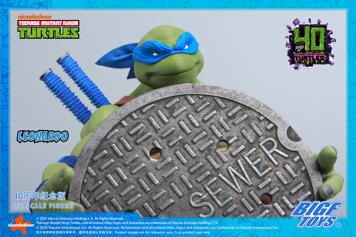 PRE ORDER – 1/6 TMNT LEONARDO 40TH ANNIVERSARY EDITION ACTION FIGURE