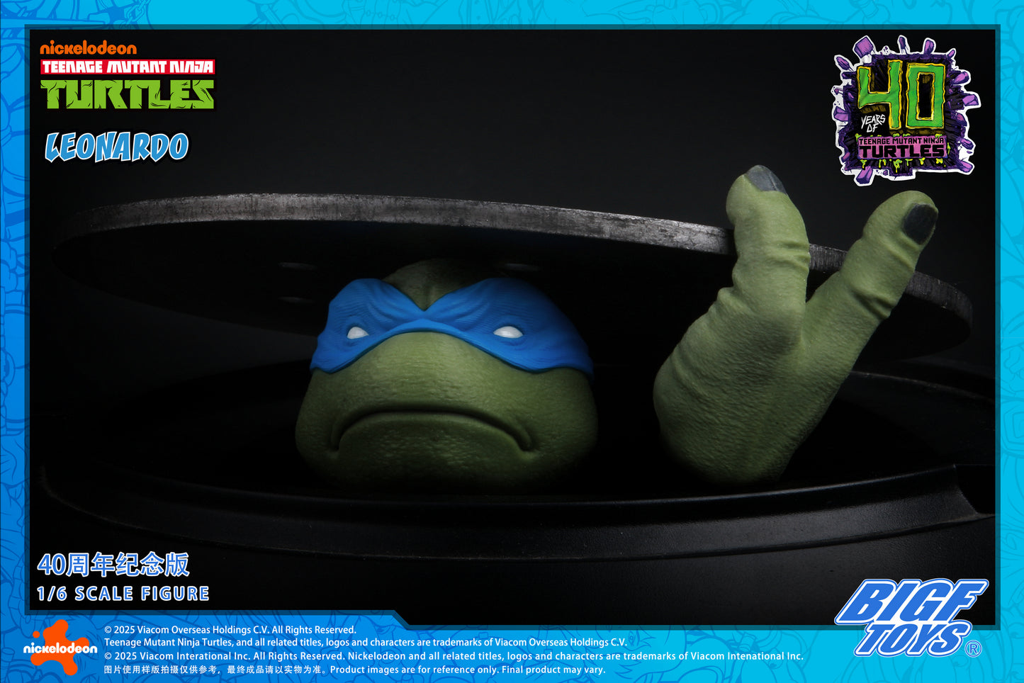 PRE ORDER – 1/6 TMNT LEONARDO 40TH ANNIVERSARY EDITION ACTION FIGURE