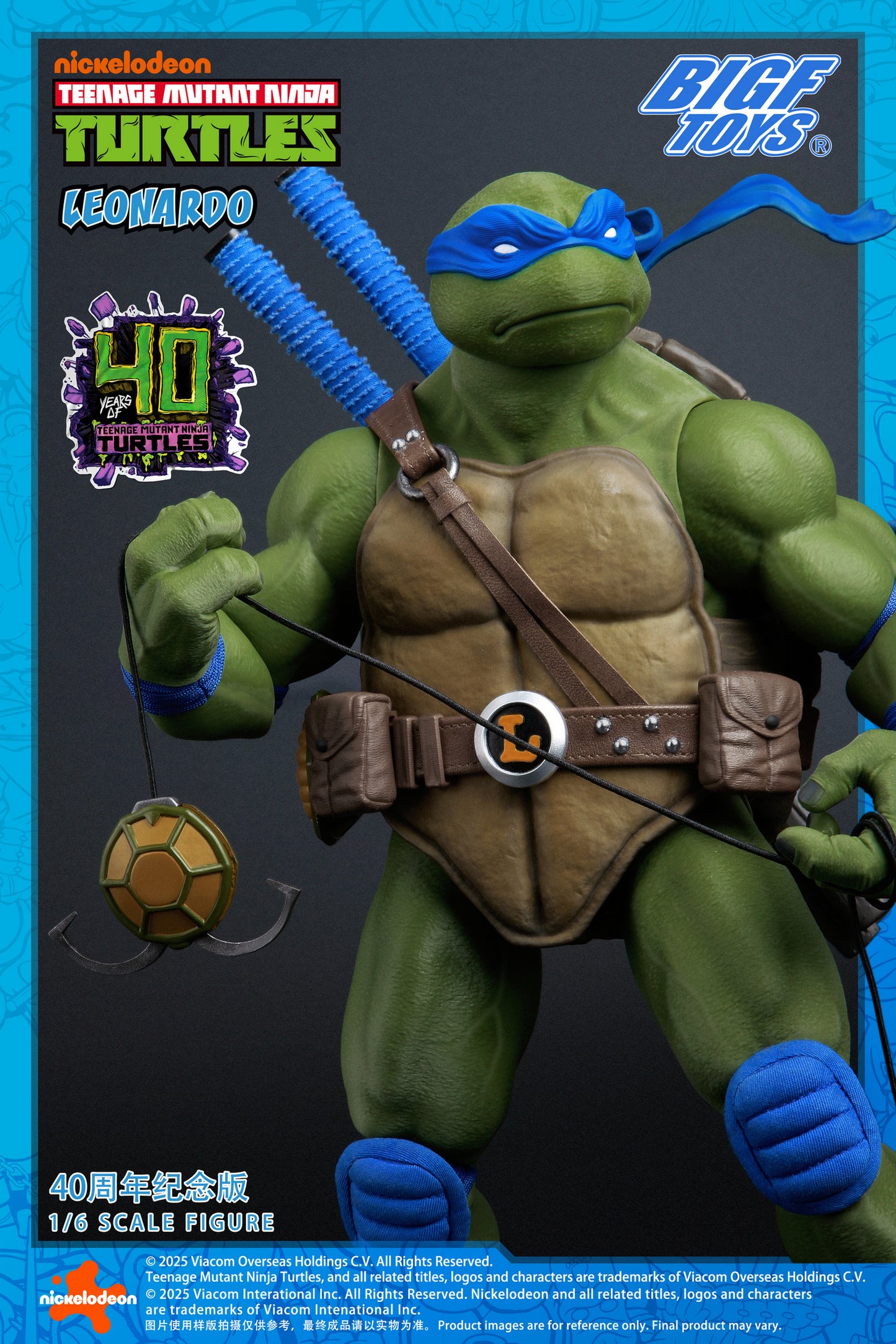 PRE ORDER – 1/6 TMNT LEONARDO 40TH ANNIVERSARY EDITION ACTION FIGURE