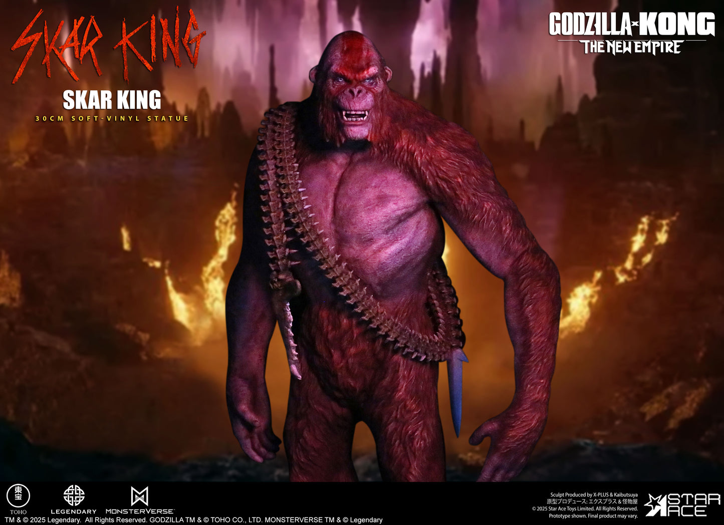 PRE ORDER – SKAR KING - GODZILLA, KONG