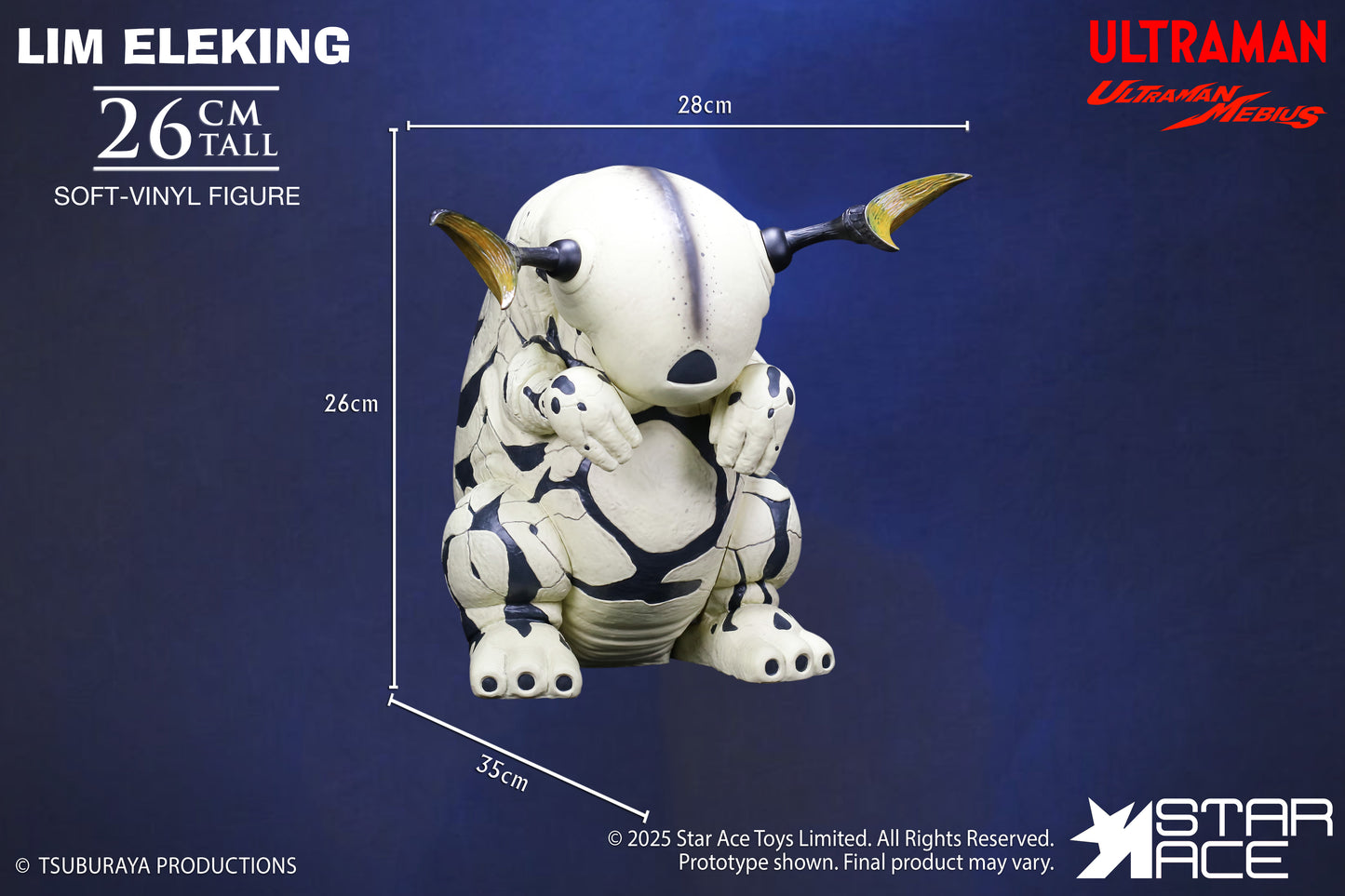 PRE ORDER – LIM ELEKING - ULTRA-KAIJU SOFT-VINYL SERIES - ULTRAMAN