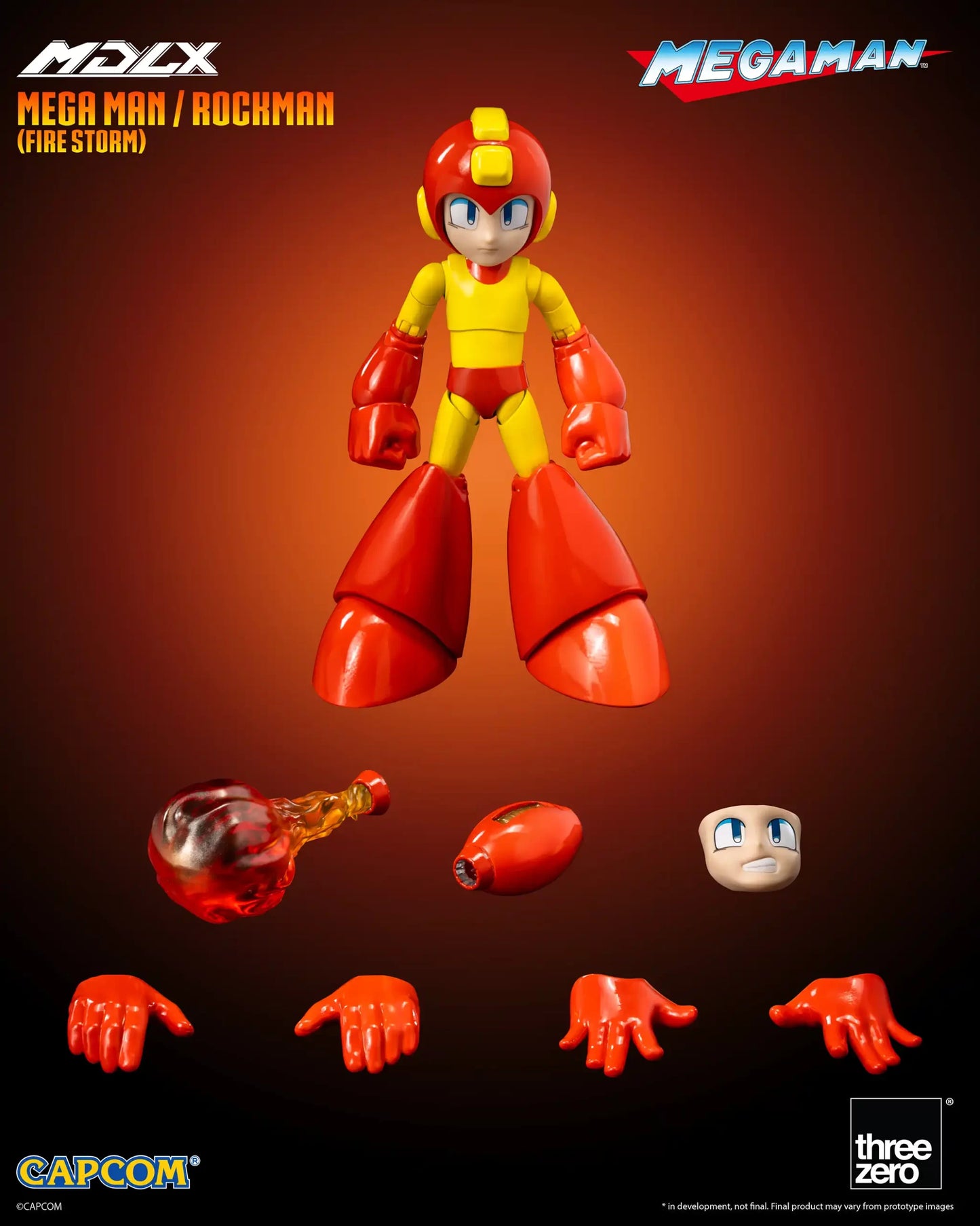 PRE ORDER – THREEZERO 3Z0874 MDLX MEGA MAN ROCKMAN ( FIRE STORM )