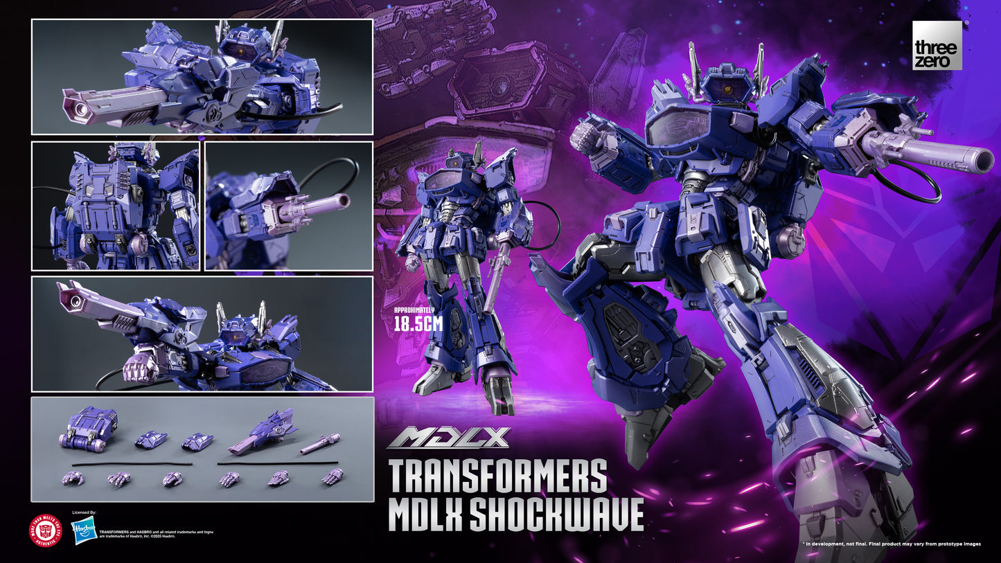 PRE ORDER – THREEZERO 3Z0341 TRANSFORMERS MDLX SHOCKWAVE