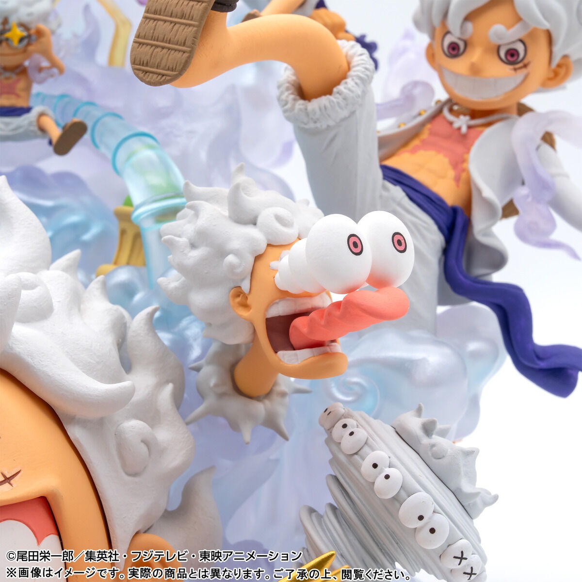 PRE ORDER – S.H.FIGUARTS ONE PIECE - WORLD COLLECTABLE FIGURE PREMIUM - MONKEY D.LUFFY GEAR 5 SPECIAL + S.H.FIGUARTS MONKEY D. LUFFY - GEAR 5 SET