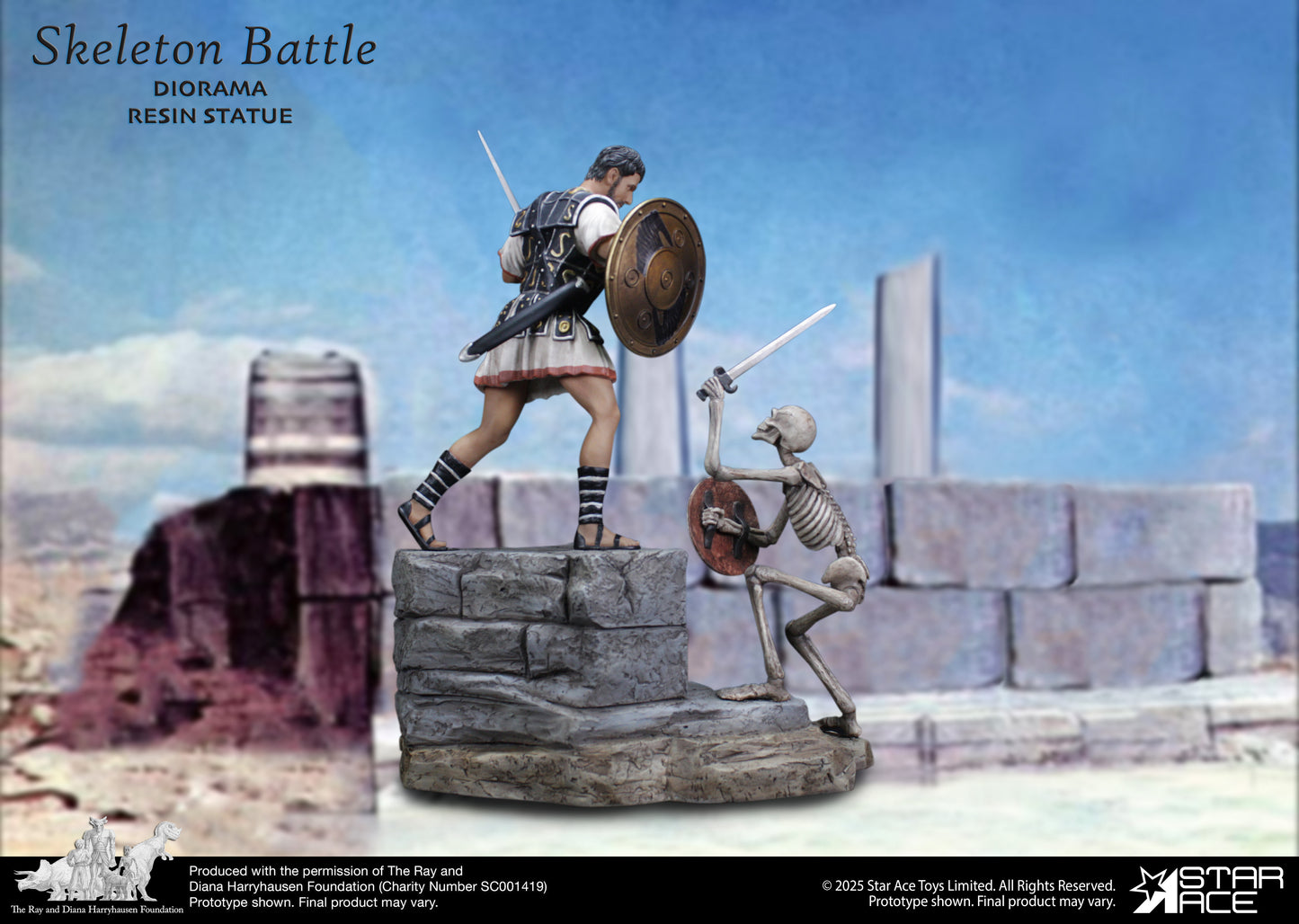 PRE ORDER – 1/8 SKELETON BATTLE DIORAMA RESIN STATUE