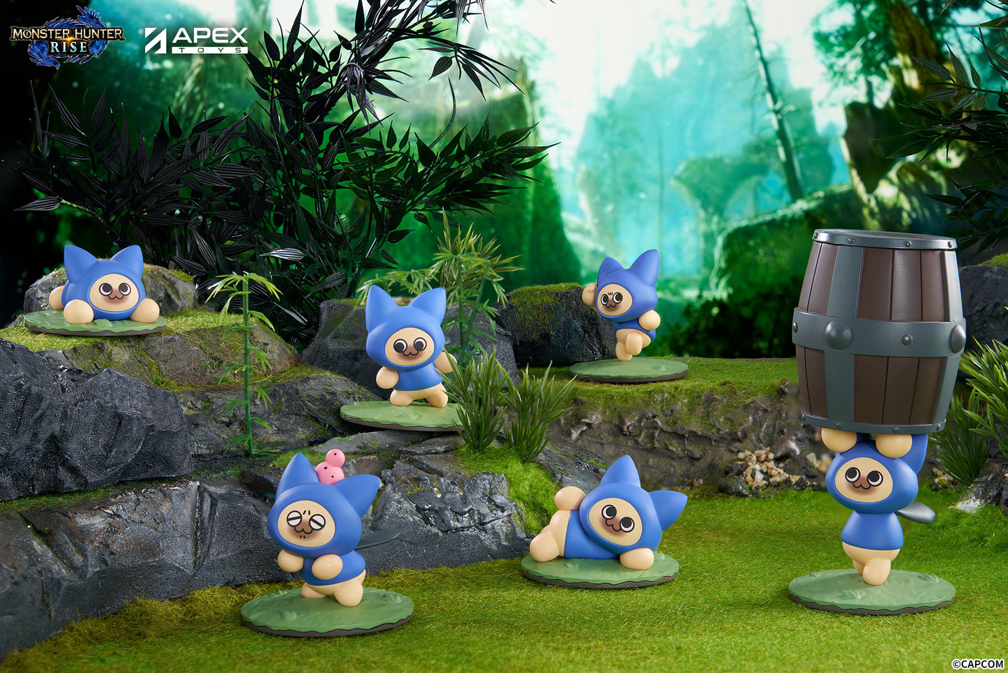 PRE ORDER – MONSTER HUNTER RISE: SUNBREAK - FELINE CAT - MINI TRADING FIGURE (WITH SET OF 6 FIGURES)