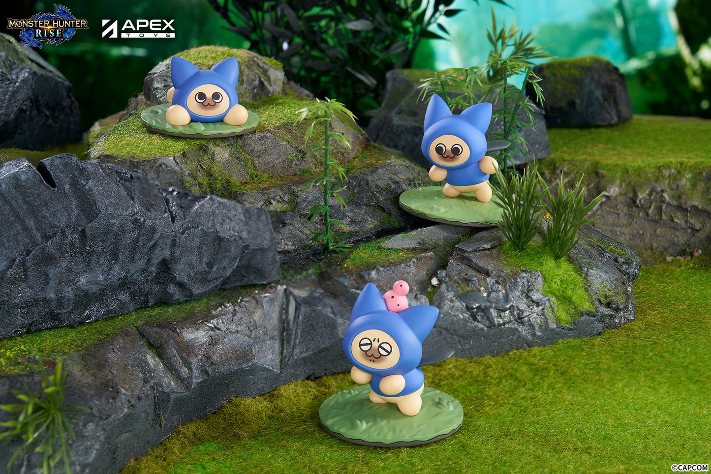 PRE ORDER – MONSTER HUNTER RISE: SUNBREAK - FELINE CAT - MINI TRADING FIGURE (WITH SET OF 6 FIGURES)