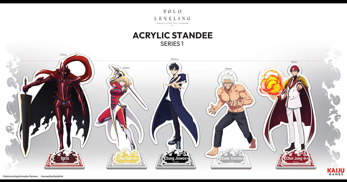 PRE ORDER – ACRYLIC STANDEE, SOLO LEVELING SERIES 1 (RANDOM BLIND BAG) (BOX OF 10)