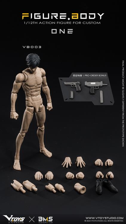 BACK ORDER – 1/12 FIGURE BODY ONE YELLOW SKIN